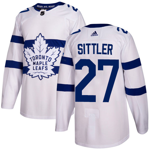Adidas Maple Leafs #27 Darryl Sittler White Authentic 2018 Stadium Series Stitched NHL Jersey